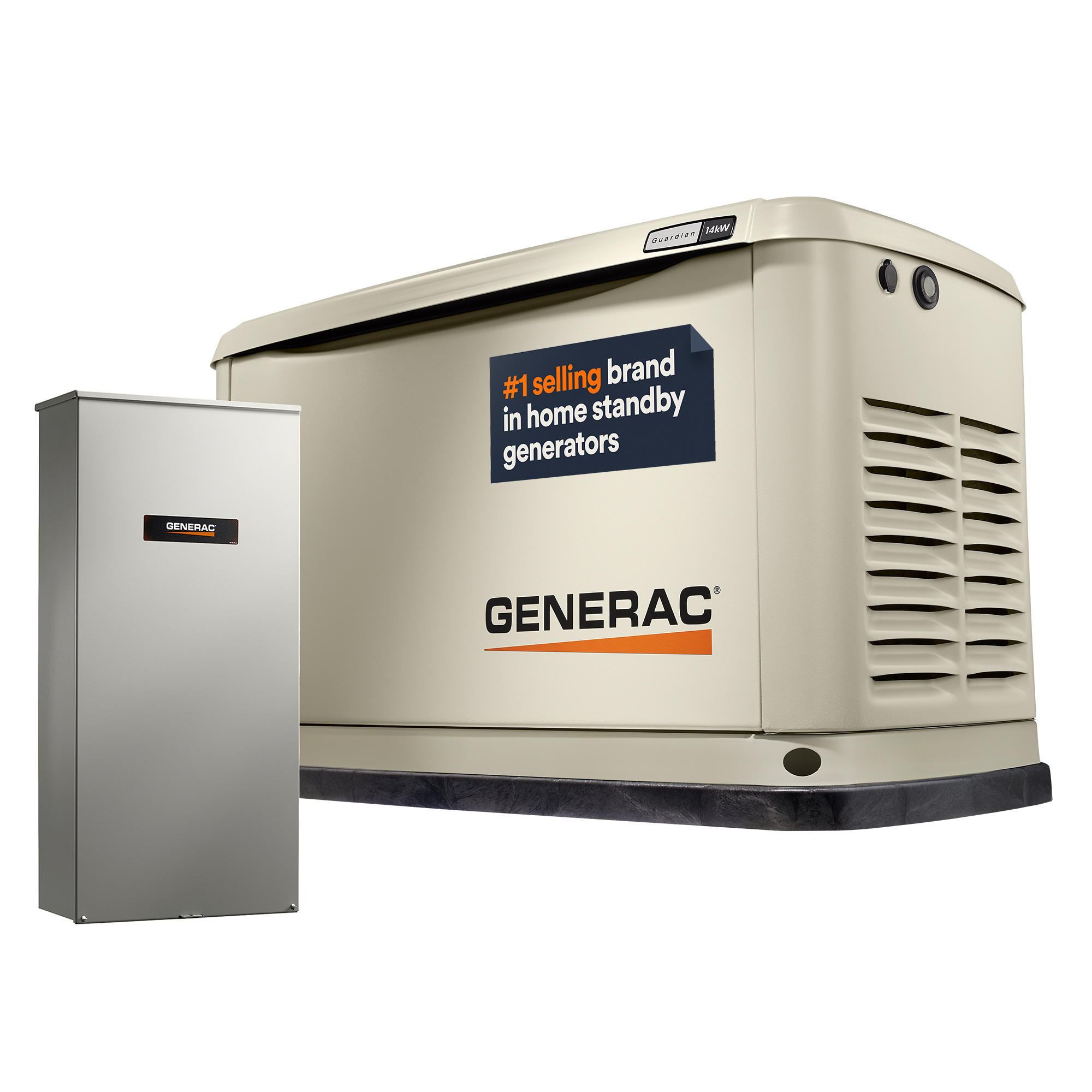 Standby Generator, 14kW | With Whole House Switch | WiFi Enabled, Guardian Series